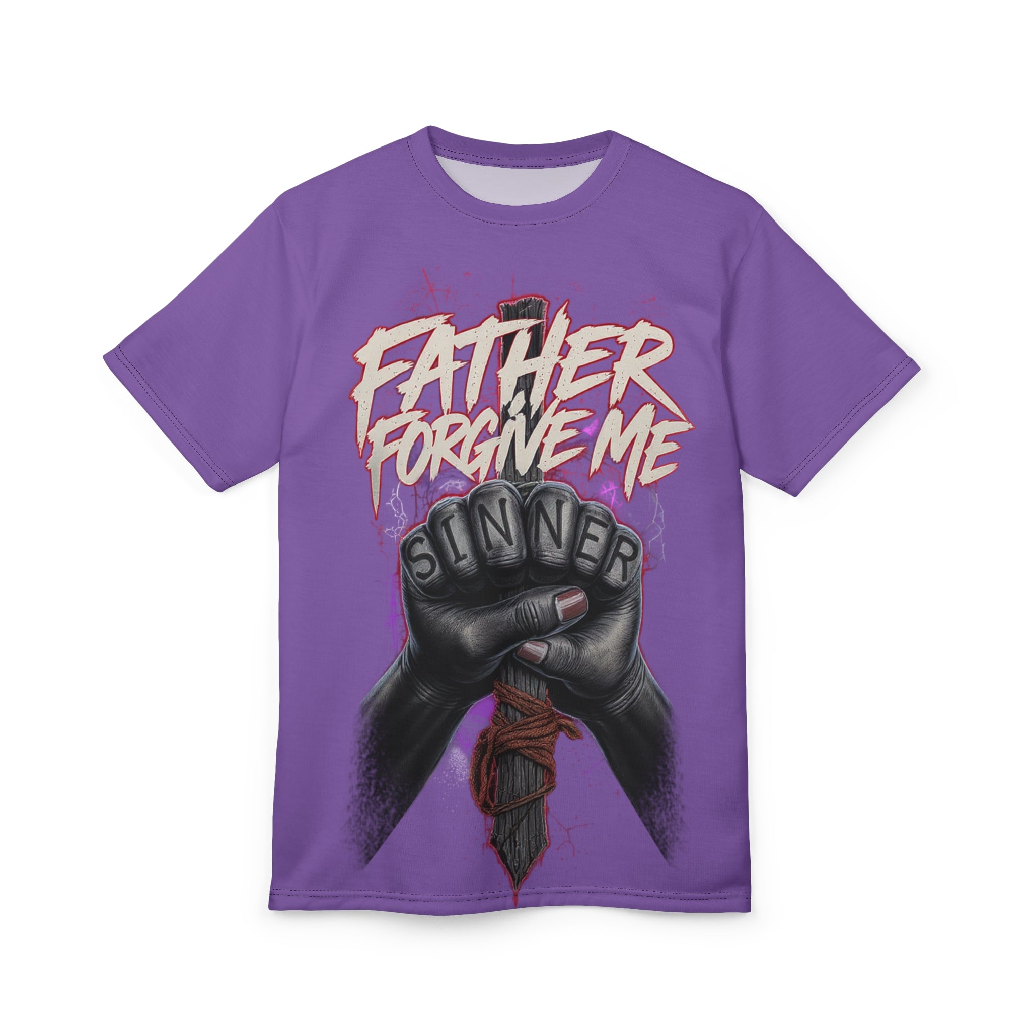 "Father Forgive  Me"  Purple Tee | Unisex