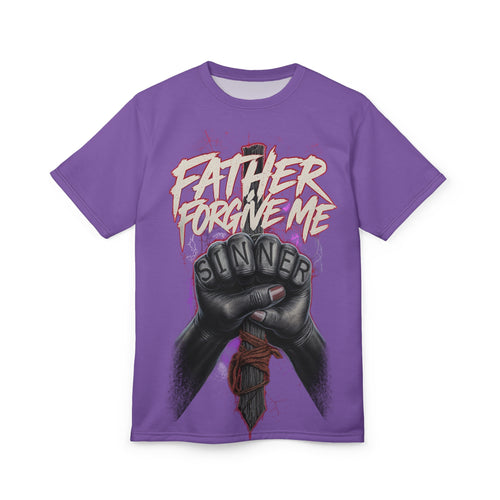"Father Forgive  Me"  Purple Tee | Unisex
